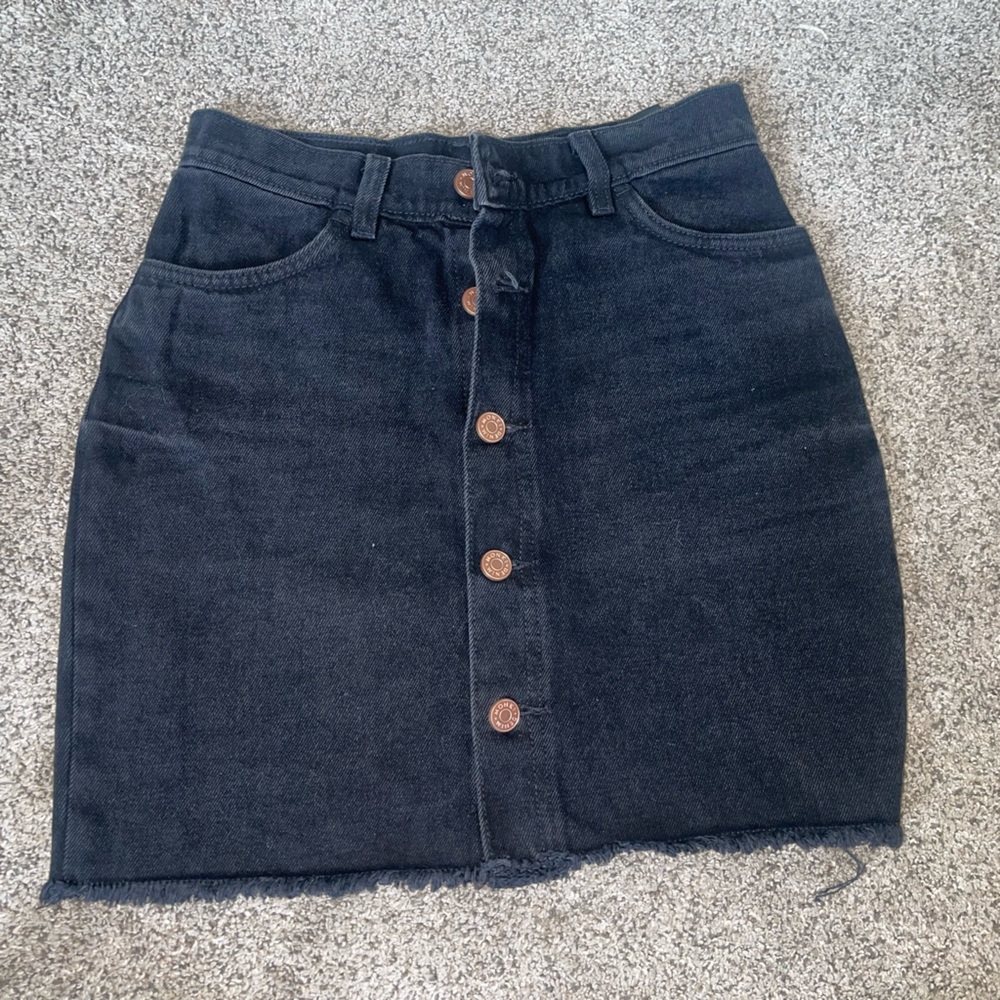 Monki Black Pencil Mini Skirt Casual